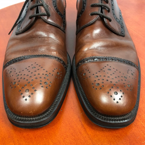 Magnanni Wingtip Oxford Lace Up Men’s Dress Shoes - Picture 6 of 8